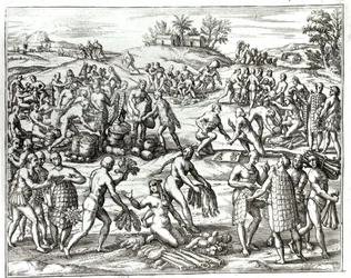 Indian Market at Cartagena, Colombia, from 